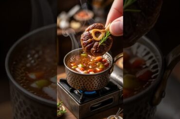 The Famous Italian OSSO BUCO | ASMR Cooking Mini Real Food In Mini Kitchen  #foodlover #cooking