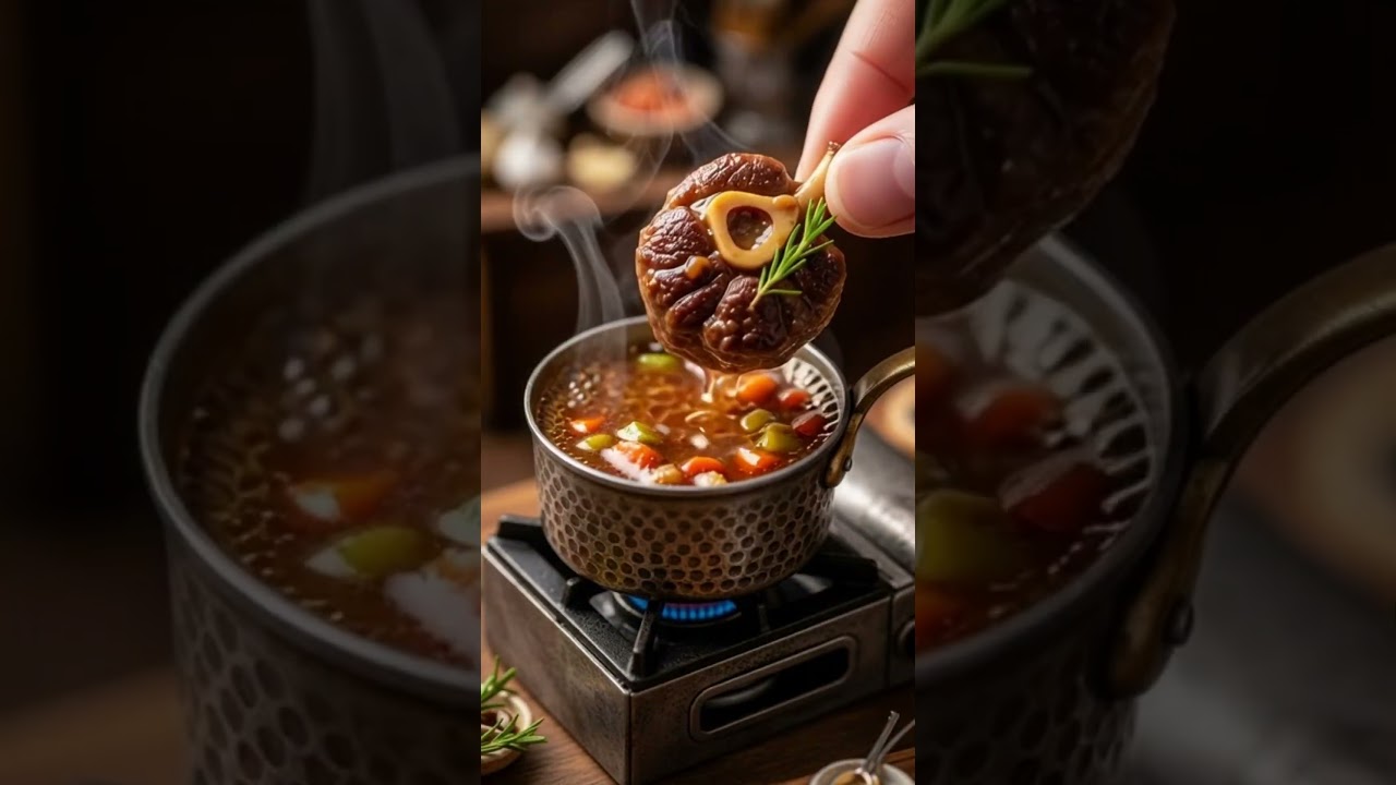 The Famous Italian OSSO BUCO | ASMR Cooking Mini Real Food In Mini Kitchen #foodlover #cooking The Famous Italian OSSO BUCO | ASMR Cooking Mini Real Food In Mini Kitchen #foodlover #cooking