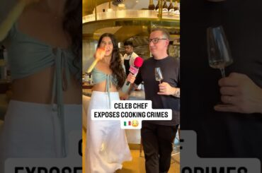 Italian Celeb Chef exposes Italian cooking crimes 😳🇮🇹#italian #cooking #lucaciano #pasta
