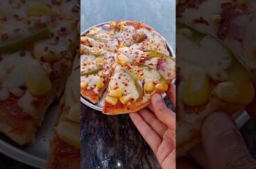most requested recipe🫶🔥#pizza#dough#recipe#dominos#vegpizza#easy#athome#nooven#@sahanavlogs-12