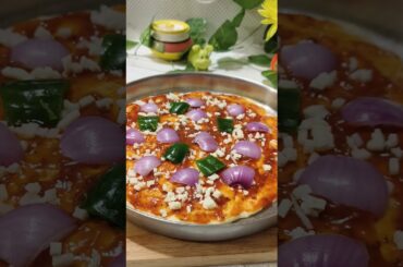 instant veg pizza recipe no oven no yeast #shorts #viral #shortvideo #viralvideo #youtubeshorts #yt