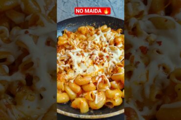 This NO-MAIDA Cheesy Red Sauce Pasta Is Going VIRAL 🍝🔥 #shorts #pasta