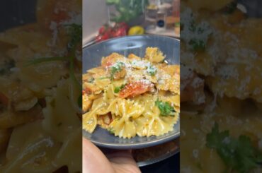 Creamy salmon pasta 🍣🍝#shorts #tagesrezept #cooking #inspiration #goodvibes #food