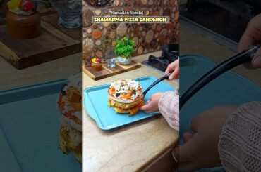 Shawarma Pizza Sandwich Recipe #ramadanspecial #shorts #viralvideo #food #recipe #cookingvlogs