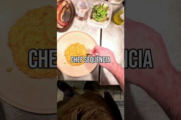 Chef POV! 👨🏻‍🍳🔪 Risoto de prancheta, polvo e gremolata #risoto #chef #pov