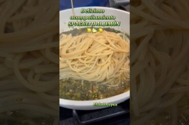 Delicioso Acompañamiento Spaguetti al Limon #pasta #canaldecocina #shortsvideo #recetas #shorts