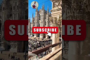 Pizza with a View in Milano! 🍕🇮🇹 | Duomo di Milano Dining Experience #italiancuisine #food #pizza