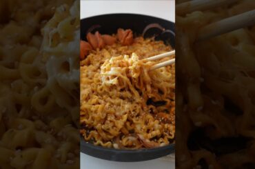 Buldak Carbonara 🔥❤️ My Favorite Ramen #shorts #buldak #food #dinner #koreanfood #ramenlover #spicy