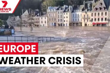 Cyclone Harry devastates Italy as France floods worsen | 7NEWS