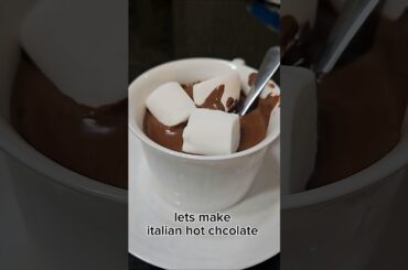 italian hot chocolate #fyp #cooking