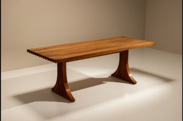 Dining Room Table in Walnut attr. to Filippo Monti, Italy 1960s