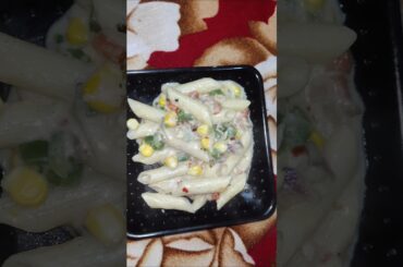 White Sauce Pasta Kavya Style || #celebrityrecipe #celebrity #shorts #pasta #ytshorts