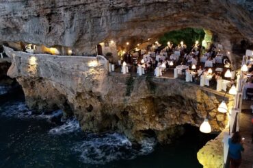 Grotta Palazesse Romantic Cave Restaurant in Polignano a Mare Puglia Italy