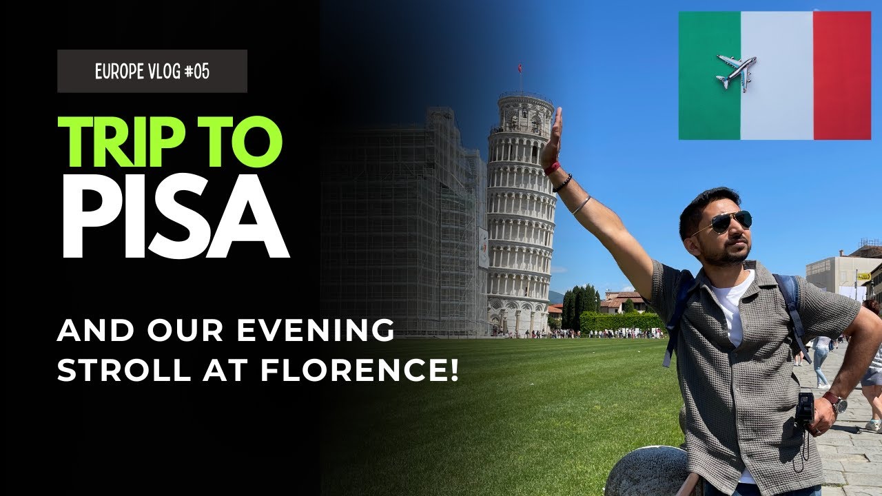 Trip to Tower of Pisa | Dinner at Florence | Great Food, Wine & Walk | Europe Trip Ep. 5 | Hindi Trip to Tower of Pisa | Dinner at Florence | Great Food, Wine & Walk | Europe Trip Ep. 5 | Hindi
