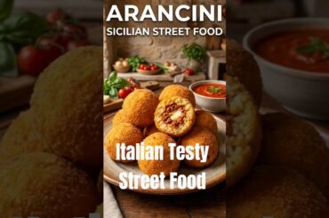 Italian Street Food | Crispy Arancini | #streetfood #italianfood #shorts #ytshorts