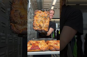 We take family meal very seriously around here. Focaccia pizza with lots of zucchini #pizza