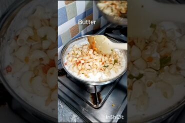 best white souce pasta #youtube #foodies #recipe #shorts #