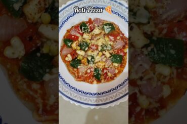 Roti pizza recipe #pizza #rotipizza #healthyfood #shorts #ytshorts #shortsfeed #trending #viral