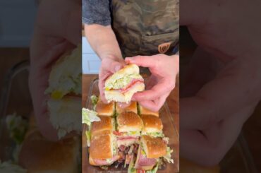Gameday Italian Grinder Sliders 🏈 #recipe #shorts