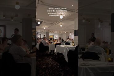 Tuscan - Italian - dinning room on Celebrity Excel #celebritycruises #celebrityexcel #cruisedinner