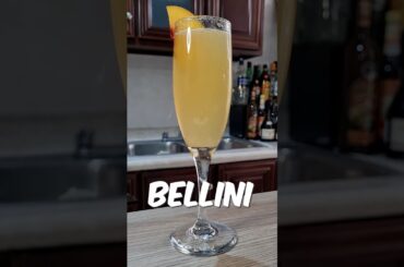 BELLINI Cocktail Recipe | Fresh Peach & Sparkling Wine  🍑🍾