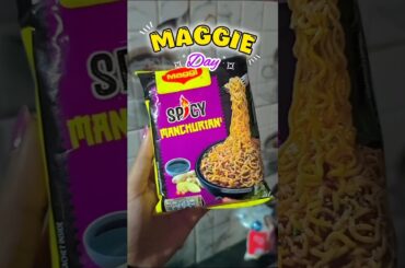 New Maggie spicy Manchurian flavour 🍝#shorts #maggie #maggi #spicy #dayinmylife #recipe #italian