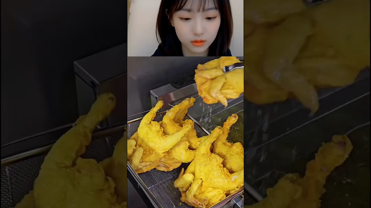 🍗 The crunchiest Korean fried chicken ever!#ChickenGizzardFry #sisterjerry #chinesegirl #funny #cute 🍗 The crunchiest Korean fried chicken ever!#ChickenGizzardFry #sisterjerry #chinesegirl #funny #cute