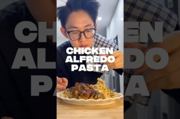 just finished making chicken alfredo pasta. pure comfort food. #pasta #italianfood #cooking #shorts