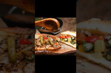 Cooking a Chicago-Style Italian Beef Sandwich in the Wild | Bushcraft Outdoor Cooking #bushcraft