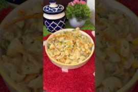 Cheesy Chicken Macaroni Recipe 🤤| #shorts #macaroni #trending #viral #ytshorts