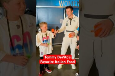 Tommy DeVito’s favorite Italian food? ​⁠@patriots