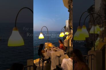 Dining in a sea cave in Italy! 🇮🇹🌊 #GrottaPalazzese #ItalyTravel #Puglia #BucketList