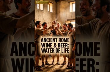 Roman Wine & Beer: How the Empire Drank the “Water of Life”! #history #rome #ancient #fyp #facts