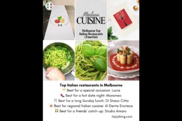 Italian Cuisine in Melbourne