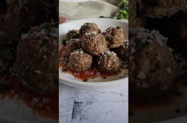 ITALIAN STYLE GLUTEN FREE MEATBALL RECIPE 🇮🇹 #meatballs #glutenfree #italianfood #foodshort #short