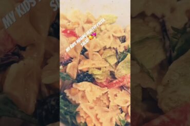 Kids Making Healthy Pasta Salad | Fun Kitchen Time & Easy Healthy Eating” #kidscook