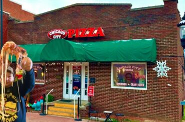 CHICAGO CITY PIZZA *MY #1 CHICAGO PIZZA* w/ BIG RODNEY GUEST STARRING | Scottsburg, Indiana