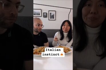 Italian pasta vs Filipino taste 🇮🇹🇵🇭🍝 #italianfood#pasta#foodcouple#italianfilipino#fusionfood#pinoy
