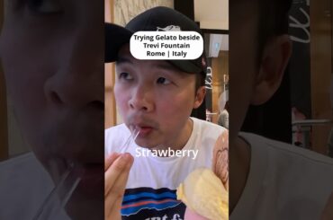 Trying Gelato Beside Trevi Fountain | Rome, Italy 🇮🇹