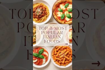 TOP 5 most popular Italian foods 🍝🍕#italianfood #pizz #pasta #focaccia #cooking