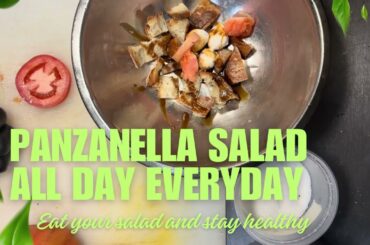 How I Make  My PANZANELLA  Salad #panzanella #panlavato #salad #cheflife #italianrecipes