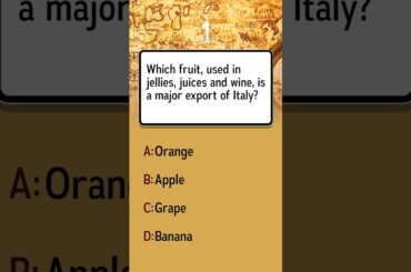 Which fruit, key in jellies and wine, is Italy's major export?