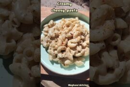Creamy cheese pasta recipe 😋#Meghana'skitchen #food #recipe #subscribe #cooking #shortvideo