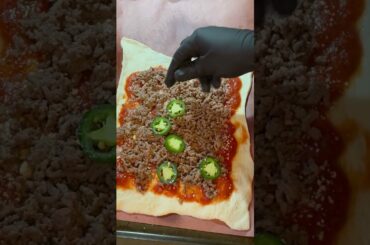 Smoked pizza anyone? #recipe #pizza #smokegrill #food #cheese #beef #tailgating