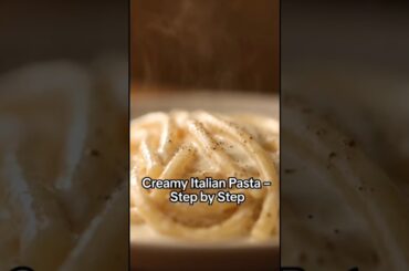 Italian Creamy Pasta | Step-by-Step Cook-Along (No Voice) #italianfood #foodshorts #anywherekitchen