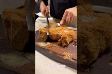 The best fried steak in Florence, Italy. #bestfood #italianfood #florentino