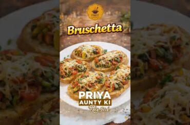 Italian Veg Bruschetta Recipe 🥖 | Easy  Starter at Home 😋#italian
