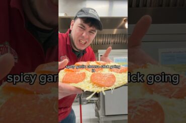 MAKING SPICY GARLIC CHEESESTICKS?!?  #pizza #viral #food #youtubeshorts #shorts #trending #youtube