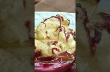 Poached Apple in Red Wine With Amoretti | Gino's Italian Escape  #cooking #food #chef