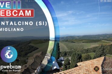 Montalcino Live Webcam - Camigliano Wine Country, Tuscany Vineyards
